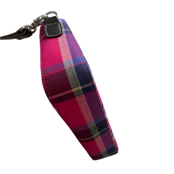 Liz Claiborne Pink & Purple Plaid Mini Purse - Picture 3 of 9